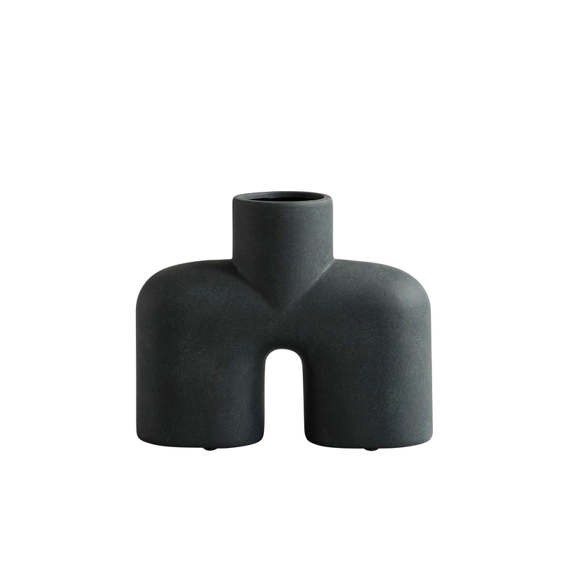 101 Copenhagen - Cobra Vase | medium / schwarz