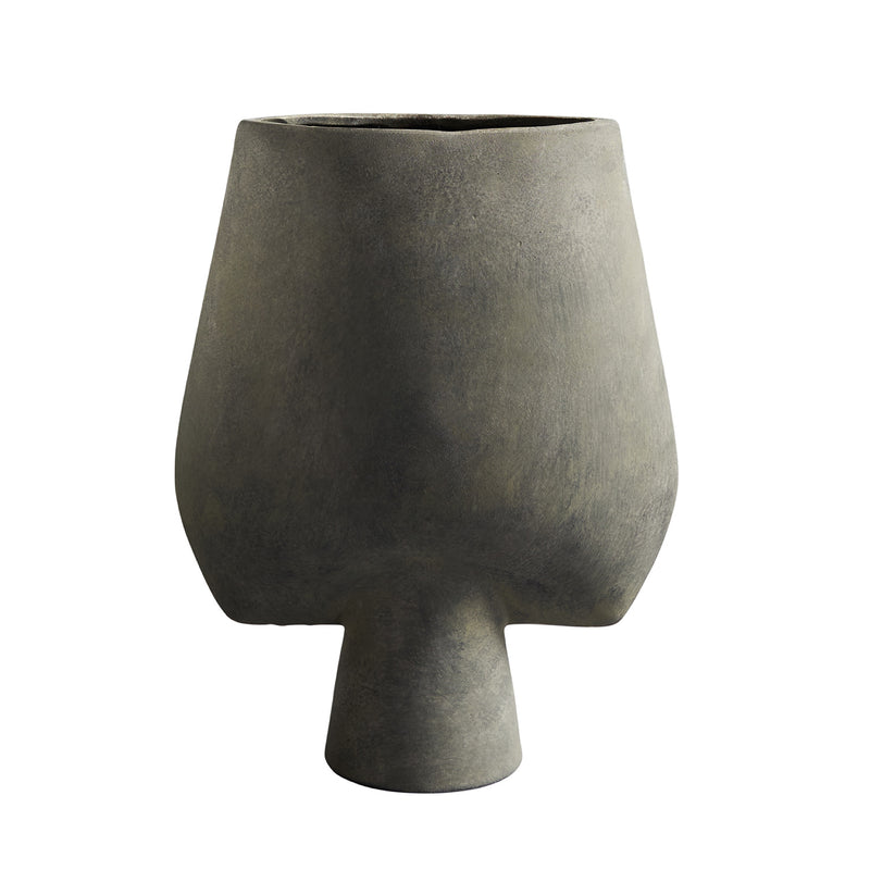 101 Copenhagen - Sphere Vase Square Large | dunkelgrau