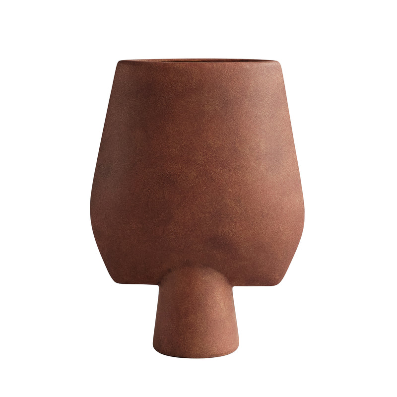 101 Copenhagen - Sphere Vase Square Large | terrakotta
