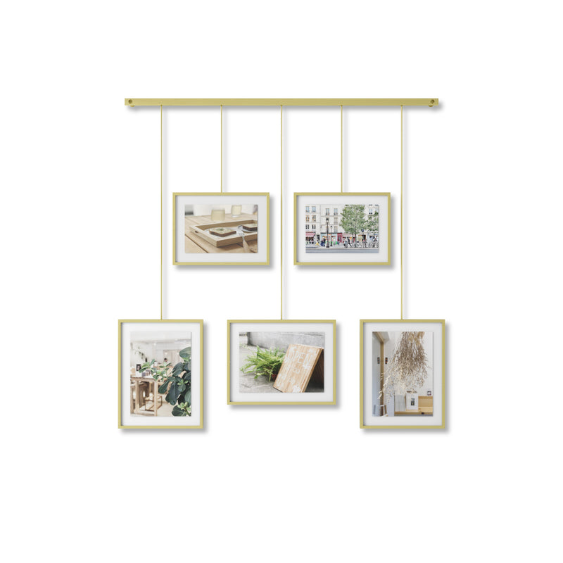 Umbra - Exhibit Bilderrahmen | 5er-Set / Messing matt