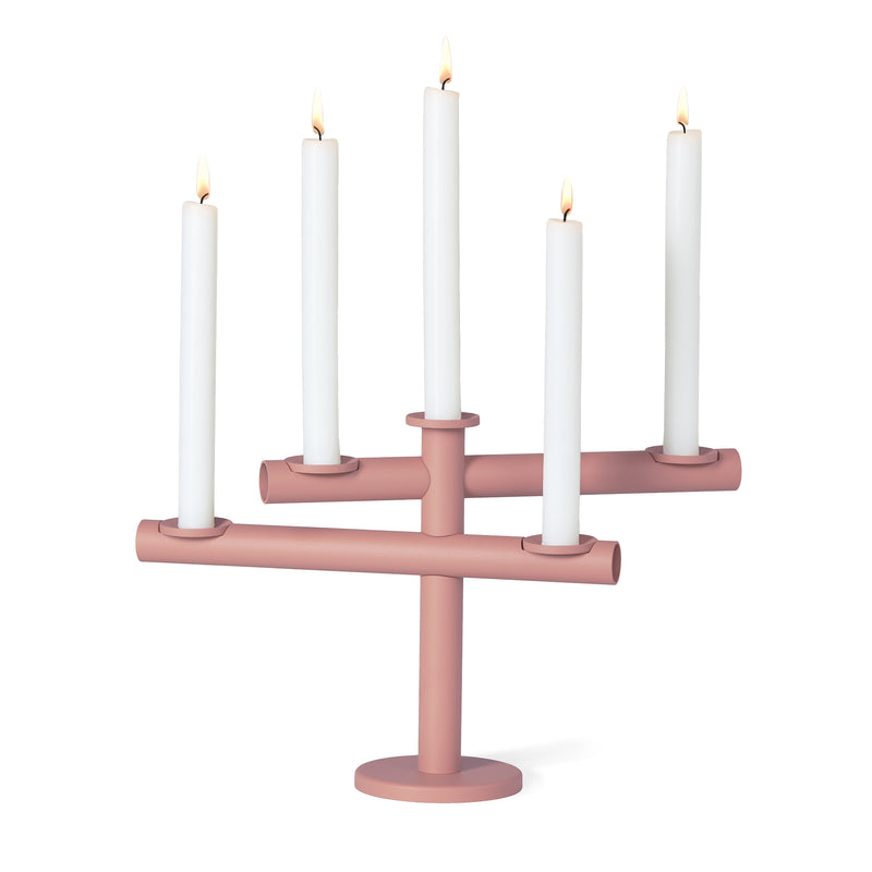 Frederik Roijé - Light my Fire Kerzenständer | rosa