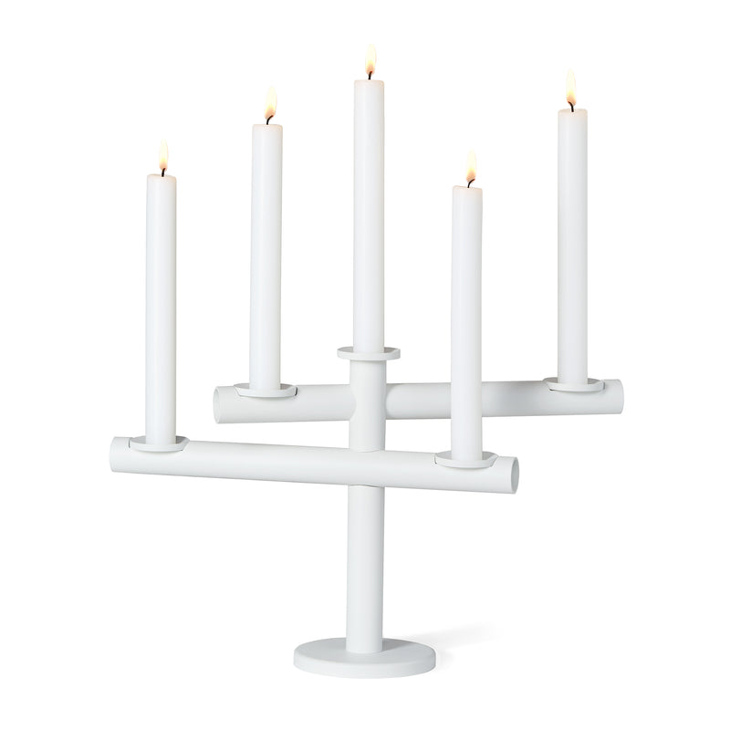 Frederik Roijé - Light my Fire Kerzenständer | weiß