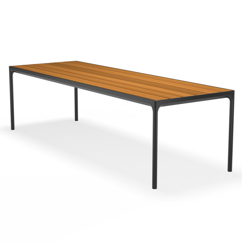HOUE - FOUR Outdoor Tisch | 270 x 90 cm / Bambus/schwarz