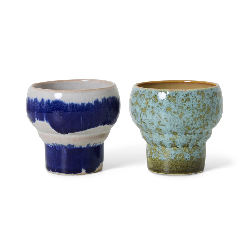 HKliving - 70's Espresso Tassen & Becher | 2er-Set / Lungo / symbolism