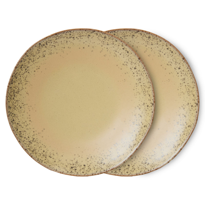 HKliving - 70's Teller Ø 27,5 cm (2er-Set) | grit