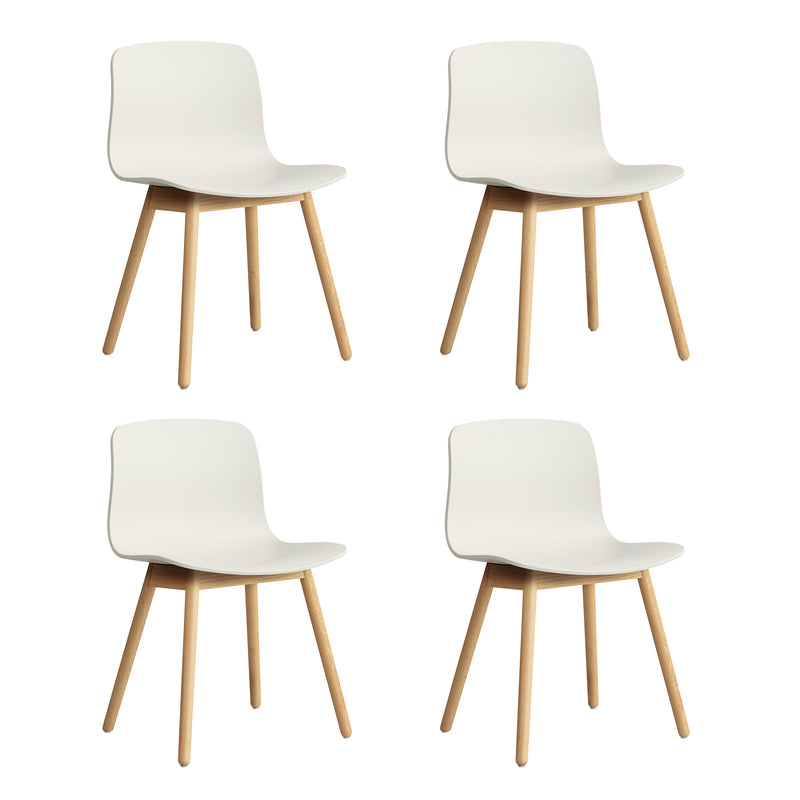 HAY - About A Chair AAC 12 Set | 4er Set / melange cream 2.0 / Eiche lackiert