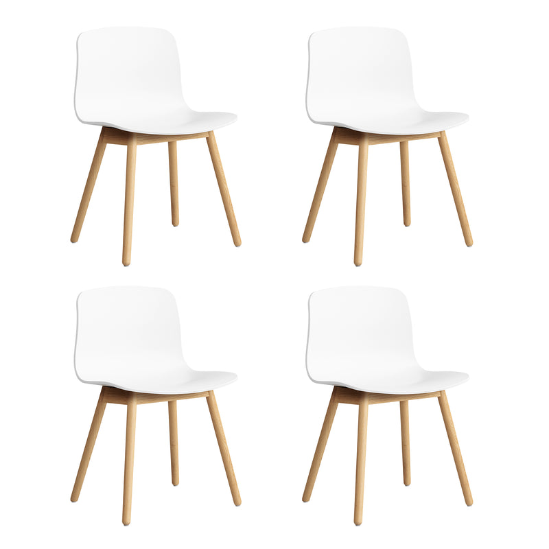 HAY - About A Chair AAC 12 Set | 4er Set / white 2.0 / Eiche lackiert