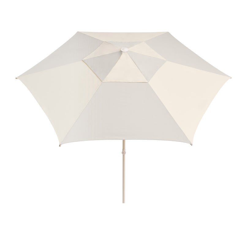 HAY - Terrazza Sonnenschirm | Ø 300 x H170-235 cm / off-white and grey