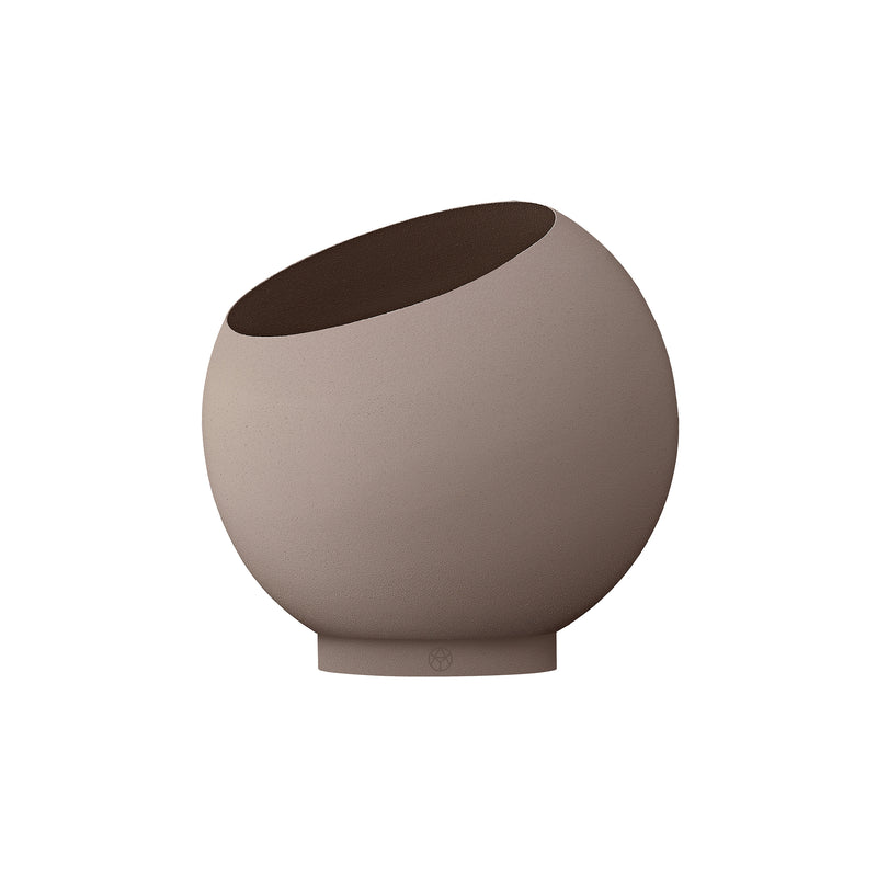 AYTM - Globe Blumentopf | Ø 30 x H 26,6 cm / taupe/taupe