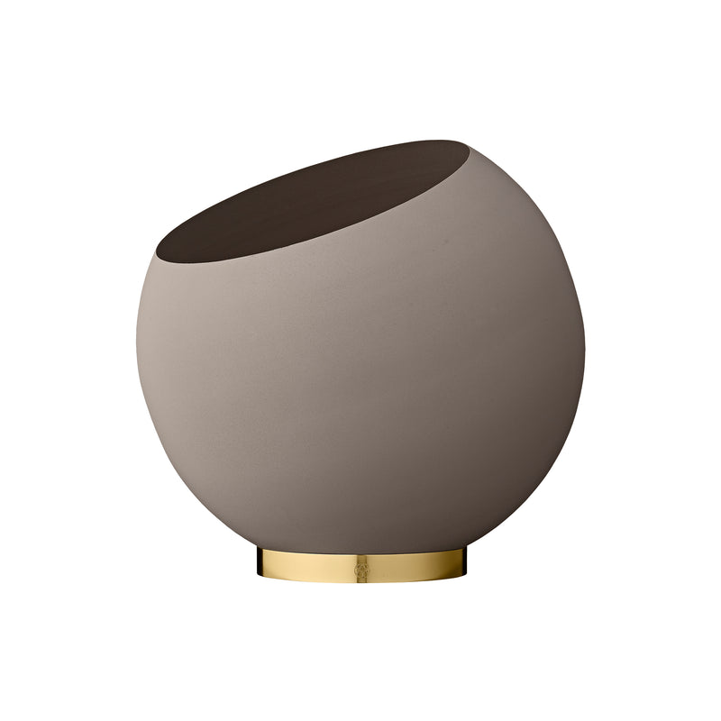 AYTM - Globe Blumentopf | Ø 37 x H 32,3 cm / taupe