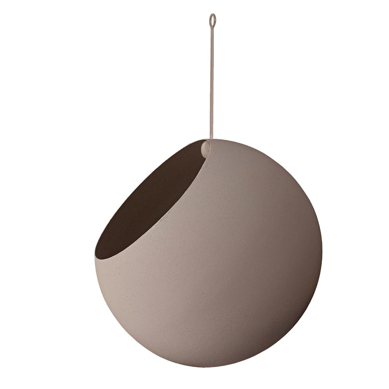 AYTM - Globe Hängeblumentopf | Ø 21 cm / taupe/taupe