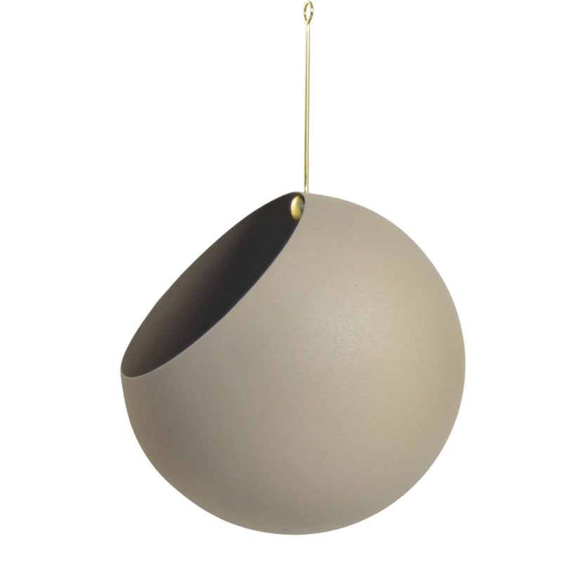 AYTM - Globe Hängeblumentopf | Ø 21 cm / taupe