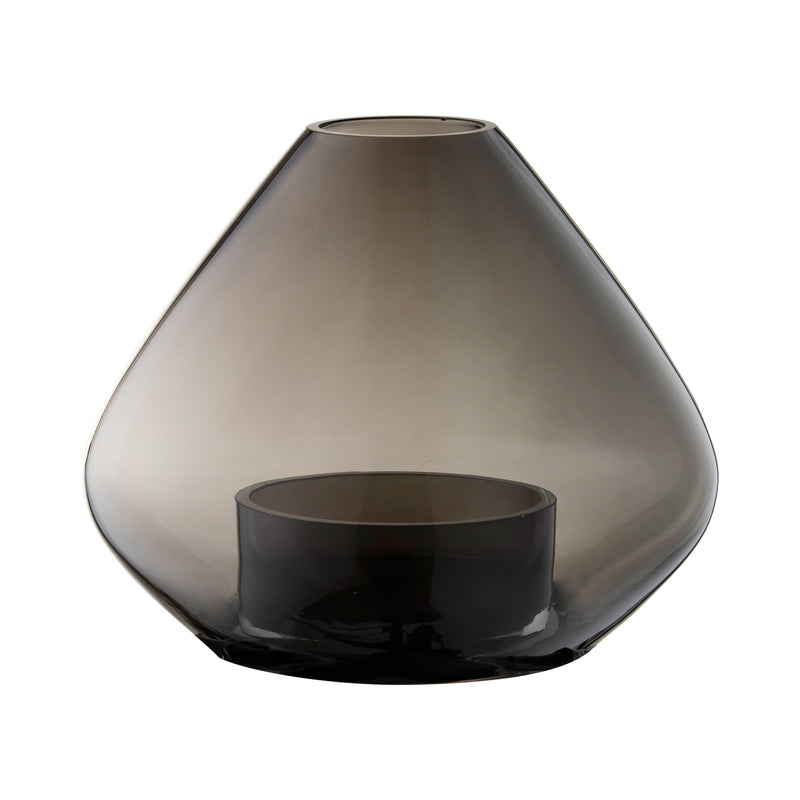 AYTM - Uno Windlicht und Vase | Ø 25,9 x H 21 cm / schwarz