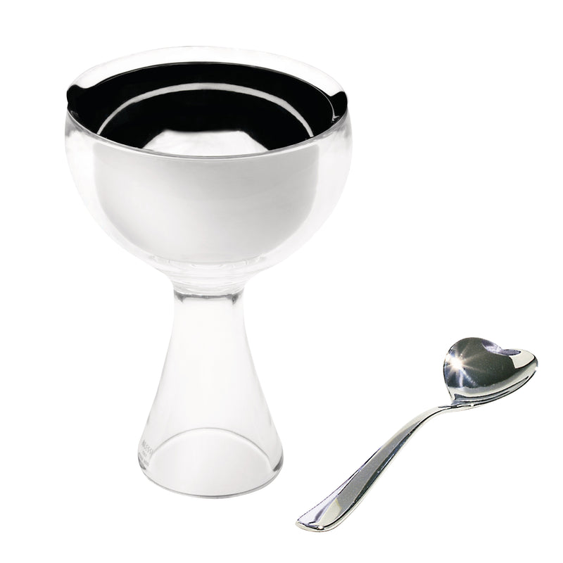 Alessi - Big Love Eisbecher-Set | eisgrau