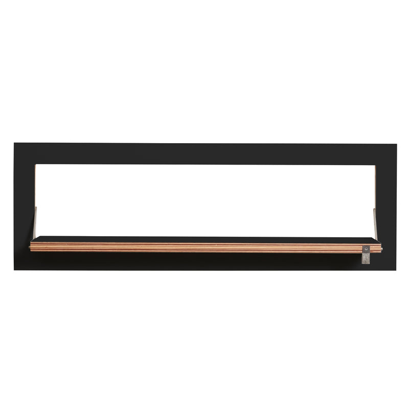 Ambivalenz - Fläpps Regal, 1 Regalboden | 80 x 27 cm / schwarz