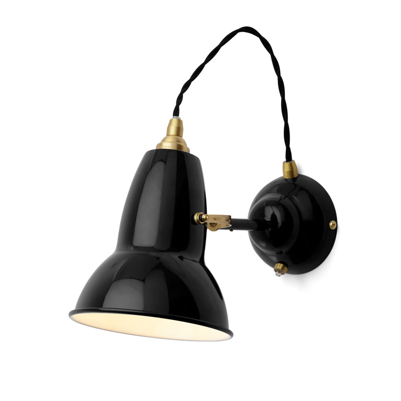 Anglepoise - Original 1227 Messing Wandleuchte | jet schwarz