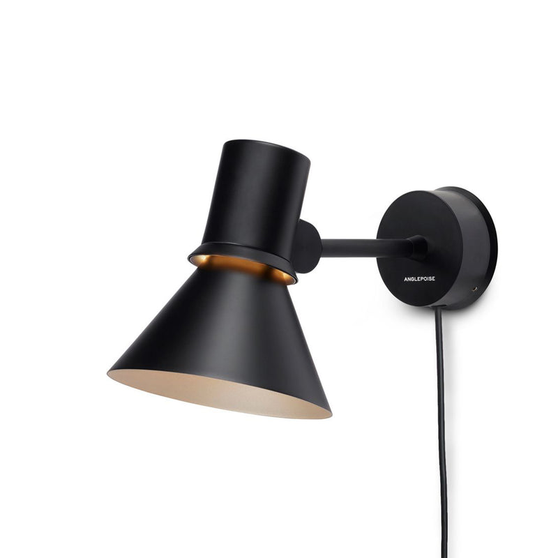 Anglepoise - Type 80 Wandleuchte | cable+plug / schwarz matt