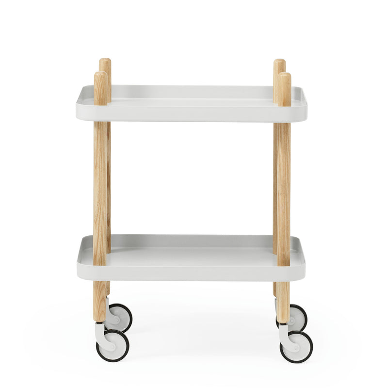 Normann Copenhagen - Block Beistellwagen | Esche/hellgrau