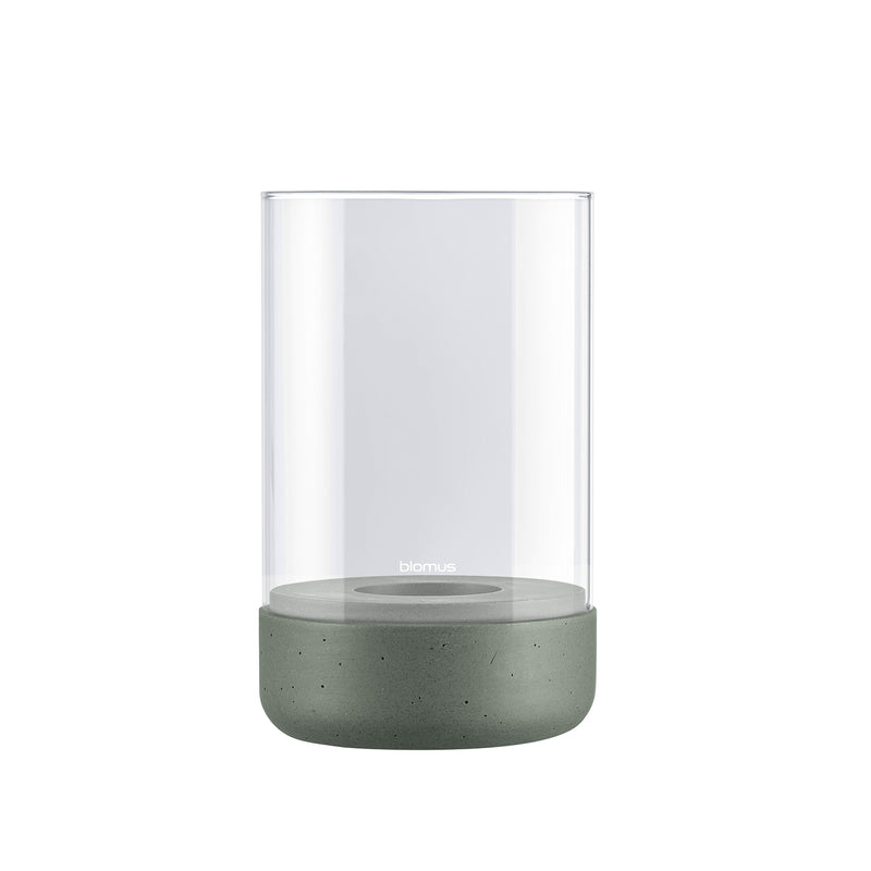 Blomus - Calma Windlicht | einzeln / Ø 12 cm / klar/agave green