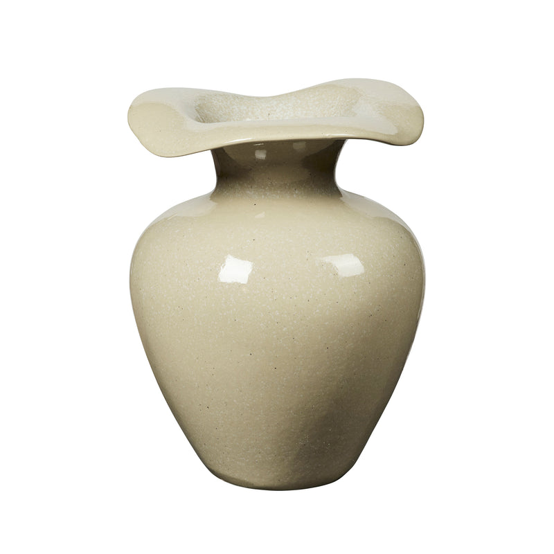 Broste Copenhagen - Florentina Vase | Ø 24 cm x H 32 cm / beige