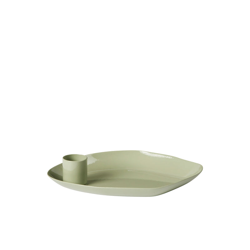 Broste Copenhagen - Mie Kerzentablett | 15 x 11 x 3 cm / desert sage