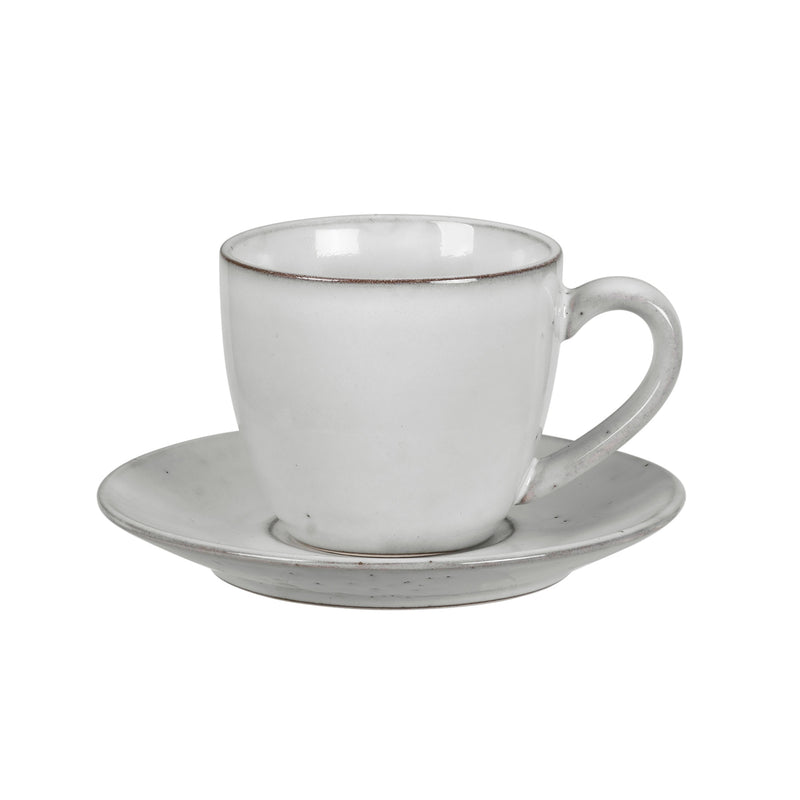 Broste Copenhagen - Nordic Sand Tasse mit Untertasse | 150 ml
