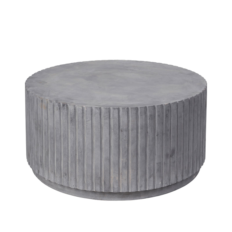 Broste Copenhagen - Rillo Beistelltisch | Ø 75 x H 35 cm / charcoal
