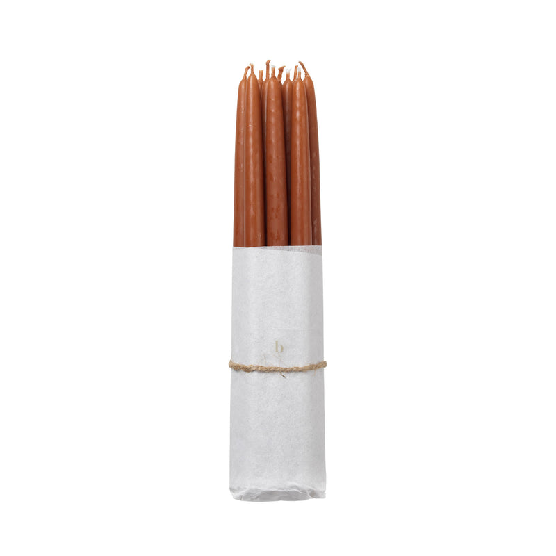 Broste Copenhagen - Tapers getauchte Spitzkerze | terracotta