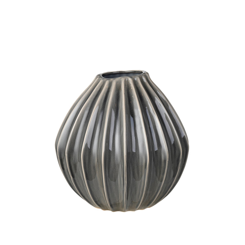 Broste Copenhagen - Wide Vase | Ø 30 x H 30 cm / smoked pearl