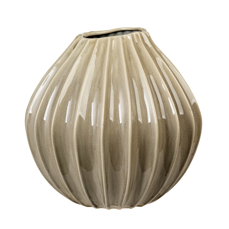Broste Copenhagen - Wide Vase | Ø 40 x H 40 cm / rainy day