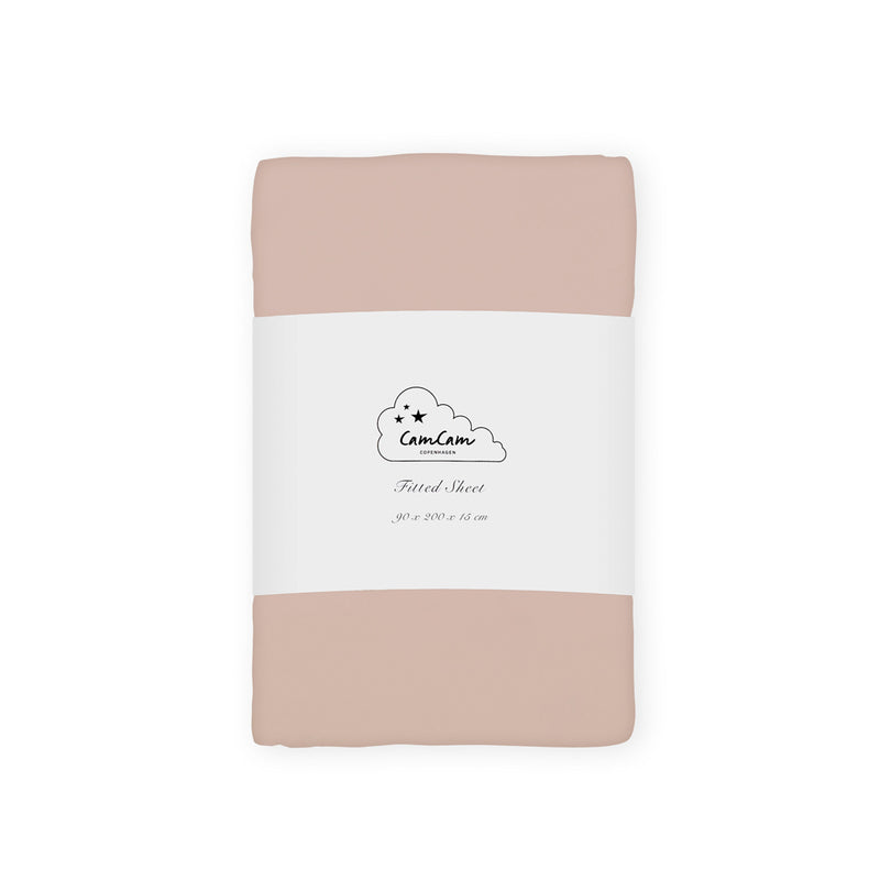 Cam Cam Copenhagen - Kinder-Spannbettlaken | 90 x 200 cm / dusty rose