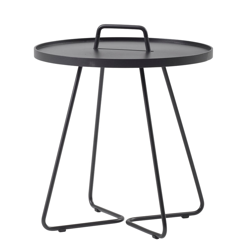 Cane-line - On-the-move Beistelltisch Outdoor | Ø 52 cm / schwarz