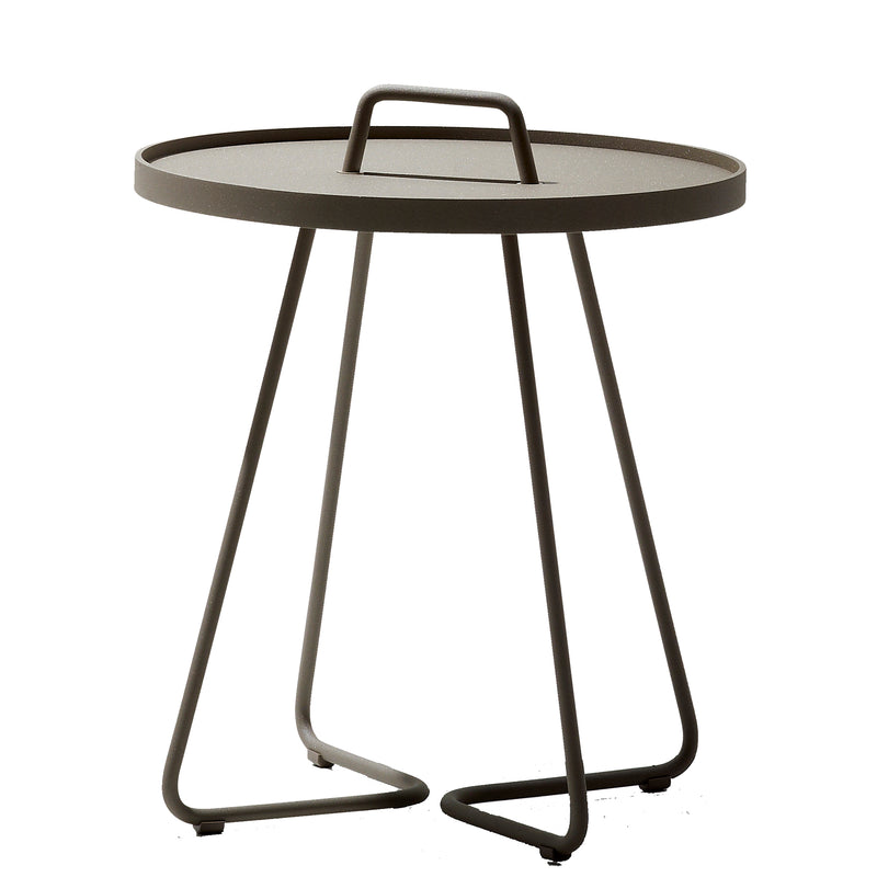 Cane-line - On-the-move Beistelltisch Outdoor | Ø 52 cm / taupe