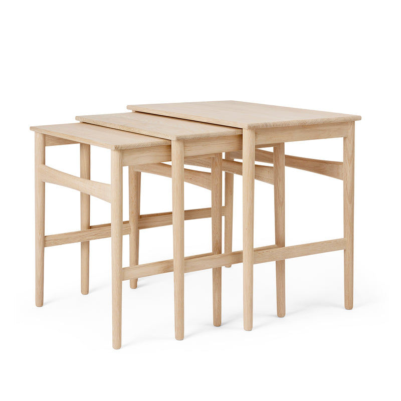 Carl Hansen - CH004 Nesting Tables | Eiche weiß geölt