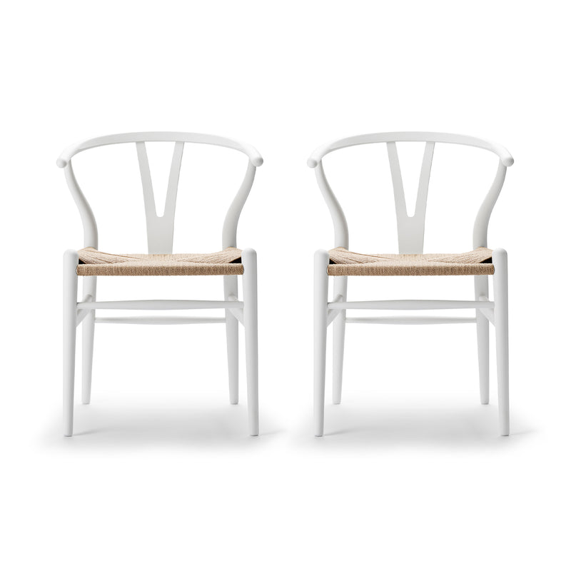 Carl Hansen - CH24 Wishbone Chair Set | 2er-Set / Buche soft white