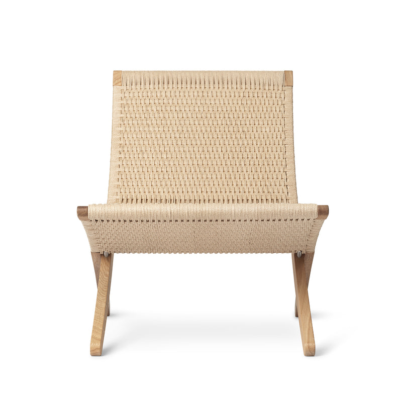 Carl Hansen - MG501 Cuba Chair | Papiergarn natur / Eiche geseift , Papiergarn natur / Eiche geölt