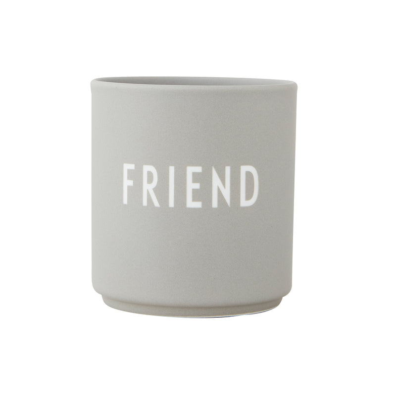 Design Letters - AJ Favourite Porzellan Becher | Friend / cool gray