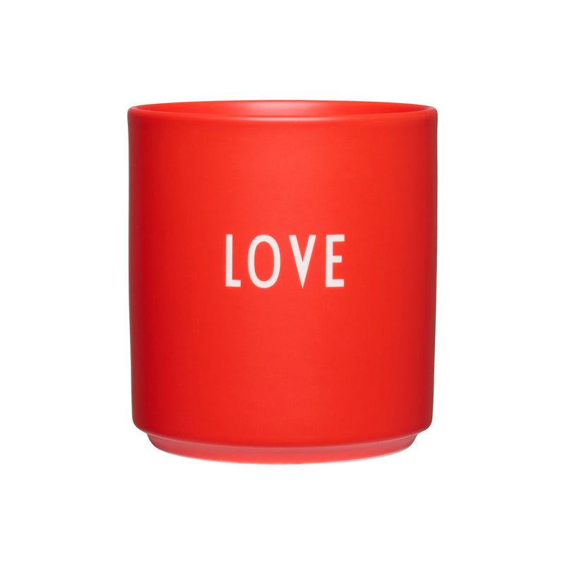 Design Letters - AJ Favourite Porzellan Becher | Love / rot
