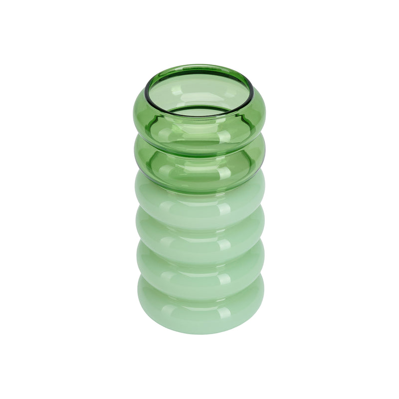 Design Letters - Bubble - 2 in 1 Vase & Kerzenhalter | green/milky green
