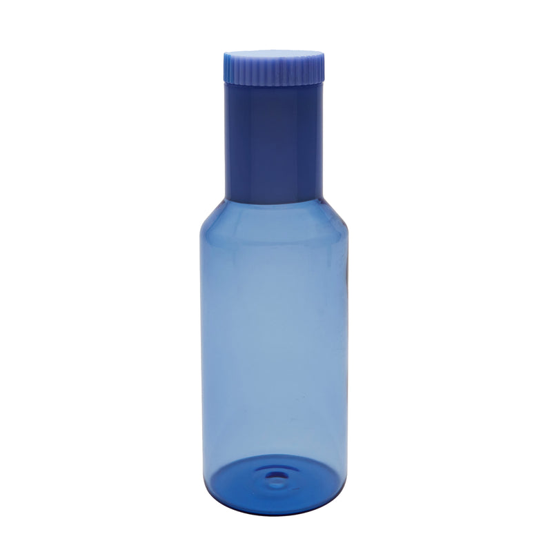 Design Letters - Tube Glaskaraffe | blue/milky blue