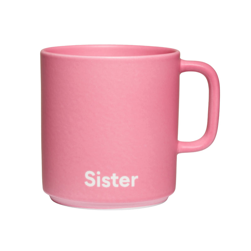 Design Letters - VIP Favourite Porzellan Becher mit Henkel | Sister