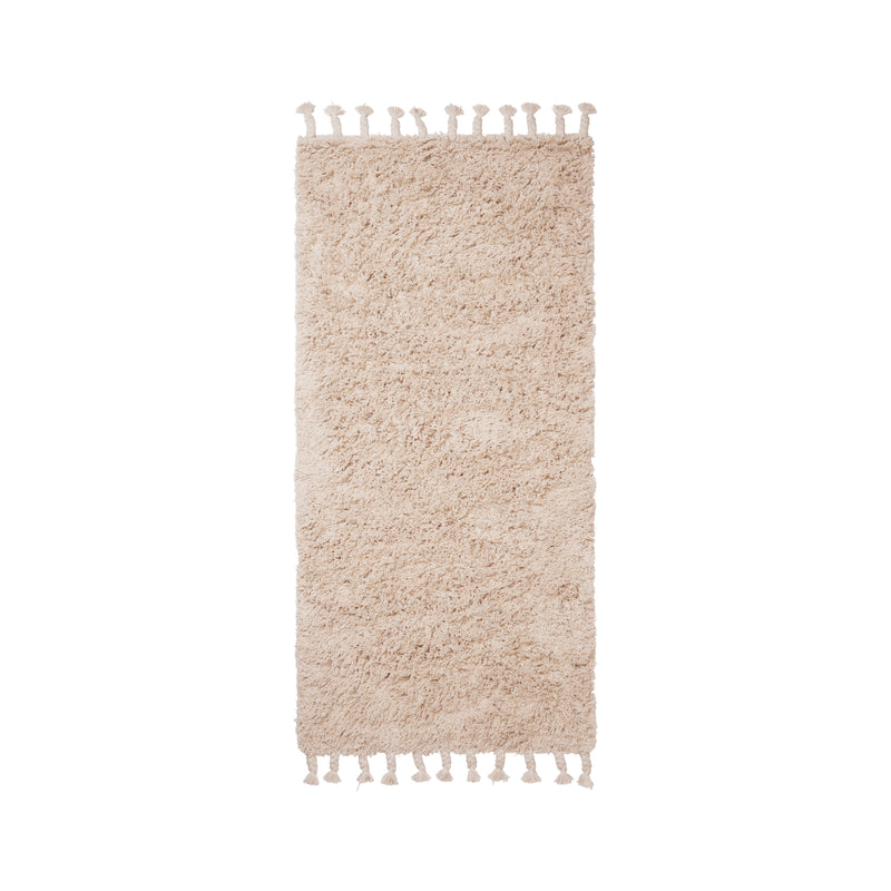 Ferm Living - Amass Hochflor Läufer | 70 x 140 cm / weiß