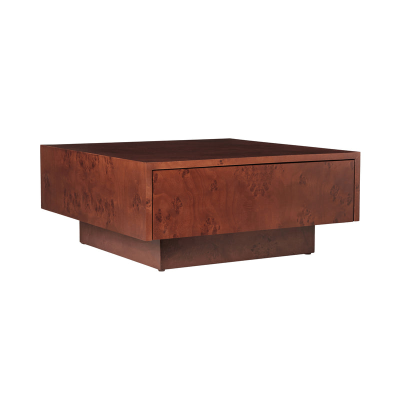 Ferm Living - Burl Coffee Table | mit Schublade / dunkel gebeizt