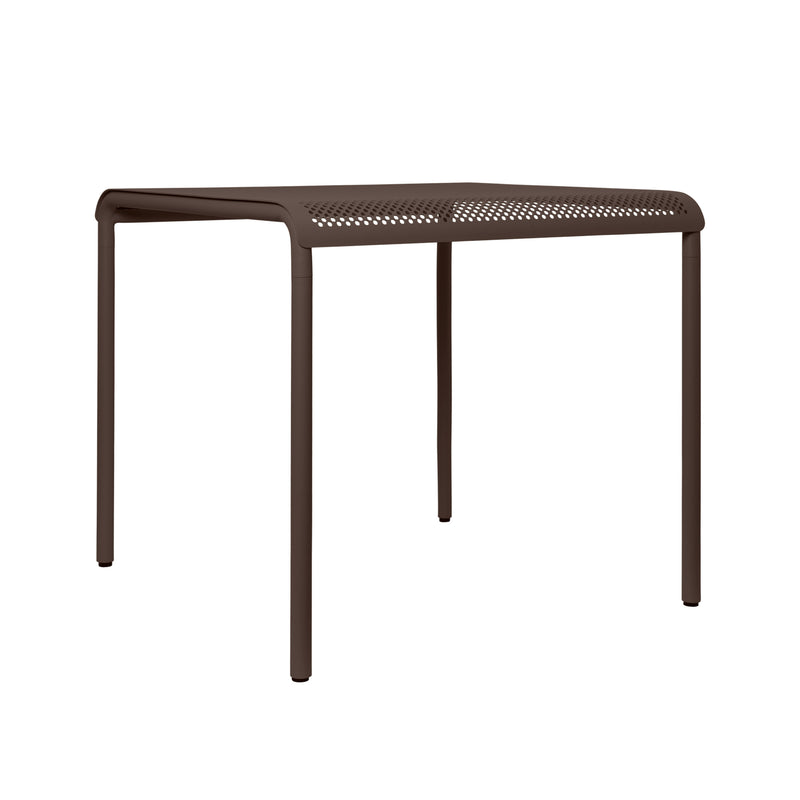 Ferm Living - Dapple Gartenesstisch | 80 x 80 cm / dark chocolate