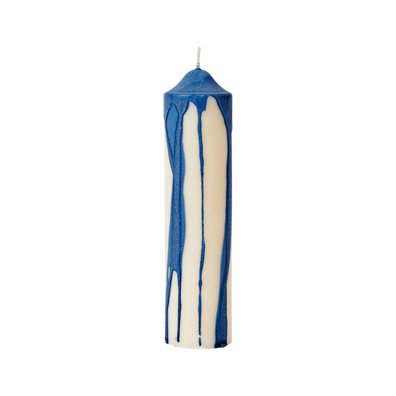 Ferm Living - Dryp Blockkerze | dunkelblau