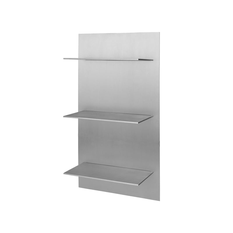 Ferm Living - Lager Triple Wandregal | Aluminium gebüstet