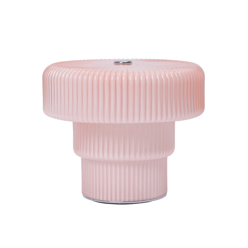 Ferm Living - Ripple LED Akku-Leuchte | blassrosa
