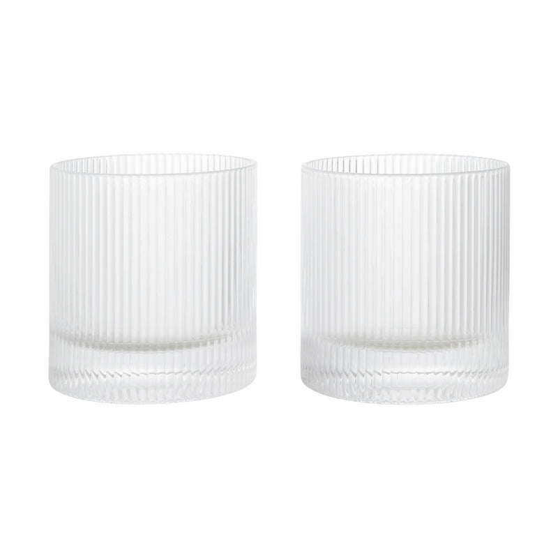Ferm Living - Ripple Tumbler (2er-Set) | clear