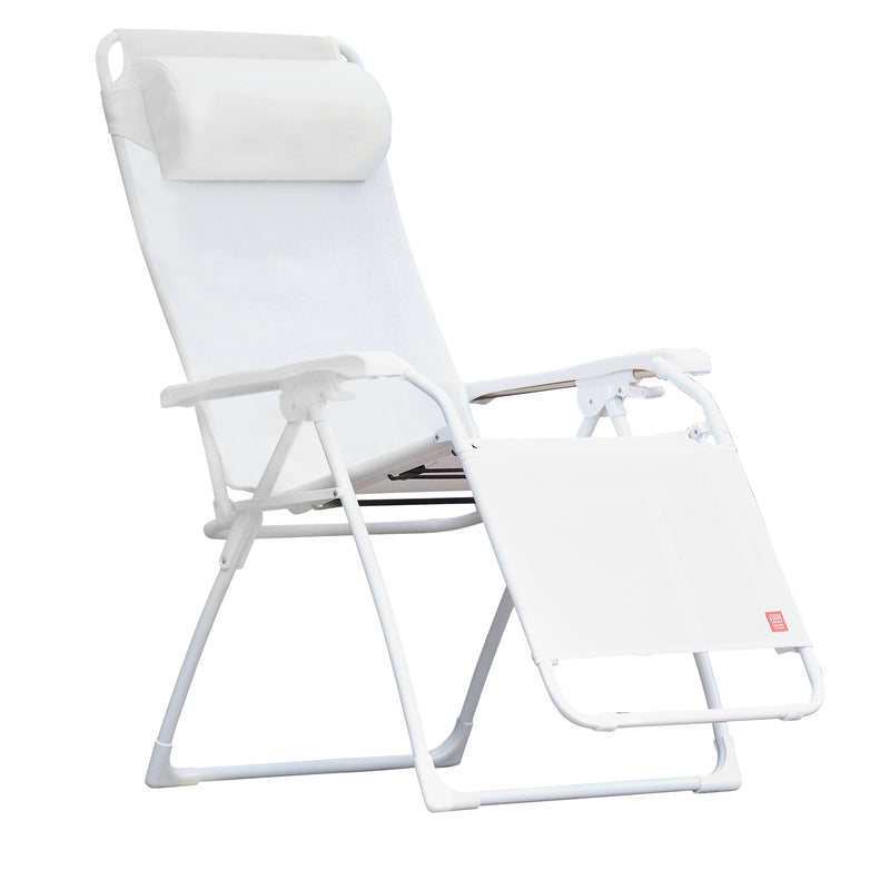 Fiam - Amida Aluminium Relaxliege | weiß / weiß