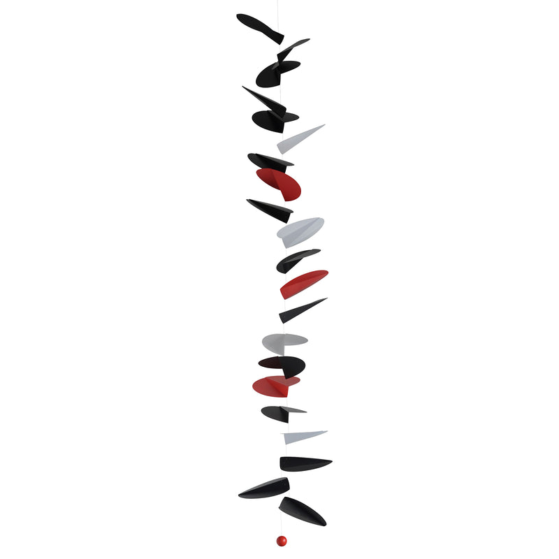 Flensted Mobiles - Turning Leaves Mobile | large / schwarz/weiß/rot